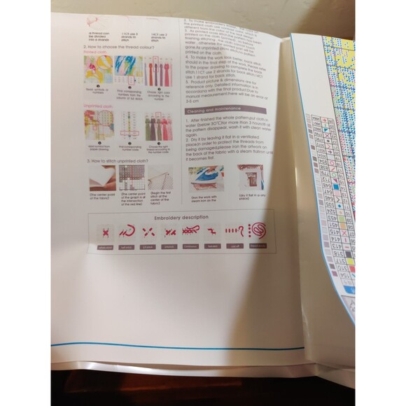 Family Love Crazy Loud Cross Stitch Embroidery Canvas & Instructions/ No Floss - Picture 3 of 3